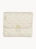 Cam Cam Copenhagen Коврик для пеленания дорожный складной Camel из хлопка с карманом, 44х70 см, бежевый с кремовым — фото 1