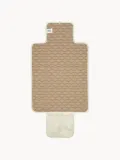 Cam Cam Copenhagen Коврик для пеленания дорожный складной Camel из хлопка с карманом, 44х70 см, бежевый с кремовым — фото 2