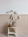 Cam Cam Copenhagen Крючки настенные детские Ballon из бука ручной работы, набор 3 шт., высота 10 см, серо-голубые с бежевым — фото 3