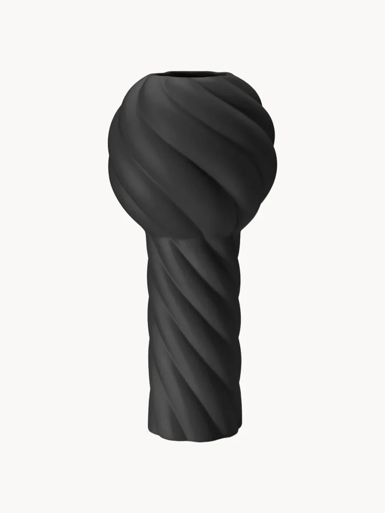 Cooee Design Ваза ручной росписи Twist Pillar из керамики, высота 34 см