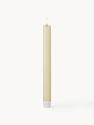Набор светодиодных свечей Deluxe Home Art Real Flame, 2 предмета, В 24 см, Кремово-белый