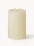 Свеча светодиодная Deluxe Home Art Real Flame, высота 15 см, Ø 10 × В 15 см, Кремово-белый — фото 1