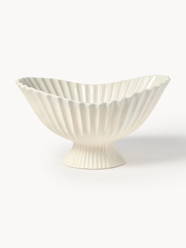 Ferm Living Миска декоративная из каменной керамики Fountain, ширина 41 см