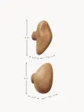 Ferm Living Вешалка настенная Cairn, набор из 2 крючков, Ш 7 × В 4 см, Светлое дерево натуральное — фото 2