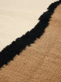 Ferm Living Ковер Soil ручного ткачества из шерсти с бахромой и полосатым узором, 70х180 см, коричневый с кремовым — фото 2