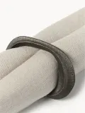Кольцо для салфеток Ferm Living Flow из латуни, антрацитовое, набор 4 шт — фото 5