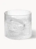 Ferm Living Набор стаканов Ripple низкой формы, 4 шт., 200 мл, прозрачные глянцевые — фото 5