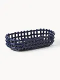 Ferm Living Корзина для хранения Nalan из керамики ручной работы, Ш 30 × Г 15 см, Тёмный синий — фото 1