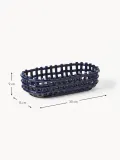 Ferm Living Корзина для хранения Nalan из керамики ручной работы, Ш 30 × Г 15 см, Тёмный синий — фото 2
