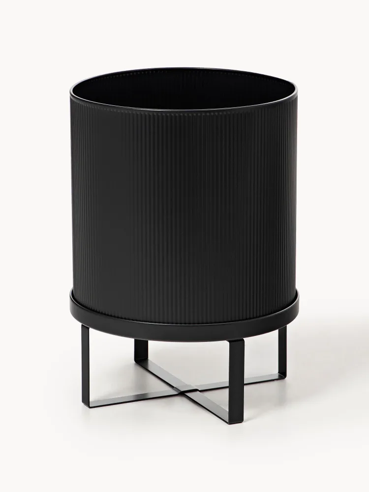Ferm Living Кашпо на подставке Bau, 38 см, Ø 28 × В 38 см, Чёрный