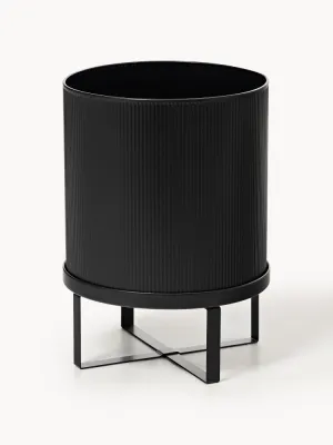 Ferm Living Кашпо на подставке Bau, 38 см, Ø 28 × В 38 см, Чёрный