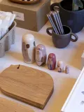 Ferm Living Kids Набор игрушек деревянных Critter в виде зверей-матрёшек, 5 фигурок, самая крупная 6х14 см, разноцветный — фото 3