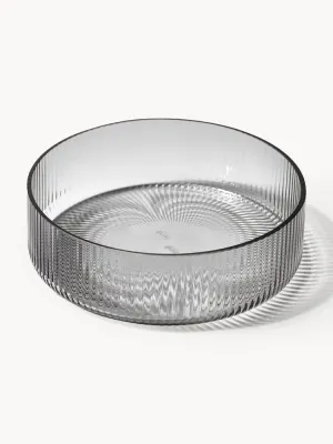 Ferm Living Набор мисочек Ripple из выдувного стекла, серые, 4 предмета