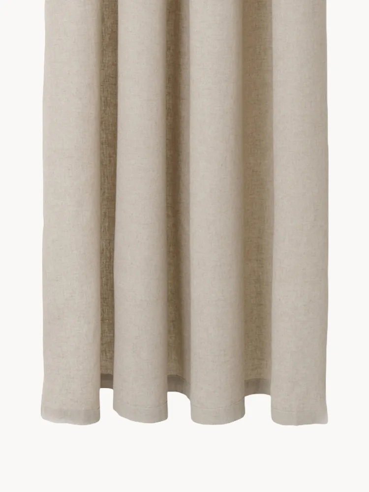Ferm Living Штора для ванной Chambray хлопковая, Светлый бежевый