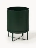 Ferm Living Кашпо на подставке Bau, 38 см, Ø 28 × В 38 см, Тёмный зелёный — фото 1