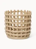 Ferm Living Корзина для хранения Nalan из керамики ручной работы, Ø 16 × В 15 см, Светлый бежевый — фото 1