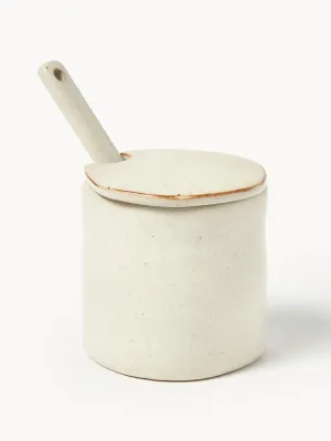 Ferm Living Банка для хранения с ложкой Flow с реактивной глазурью, 3 предмета
