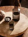 Ferm Living Стакан Ripple из выдувного стекла, серый прозрачный глянцевый — фото 4