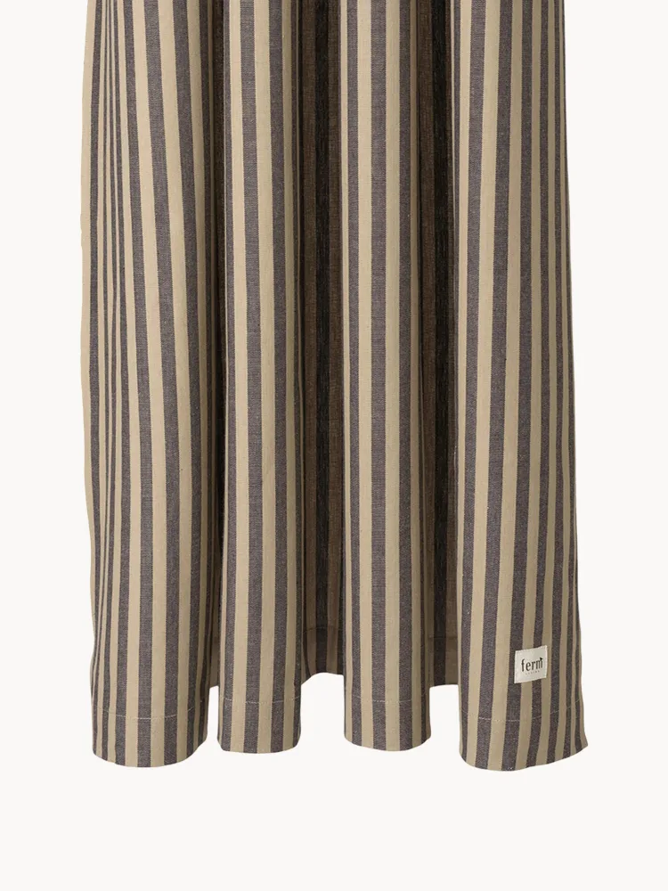 Ferm Living Штора для ванной Chambray хлопковая, Ш 160 × Д 205 см, Бежевый