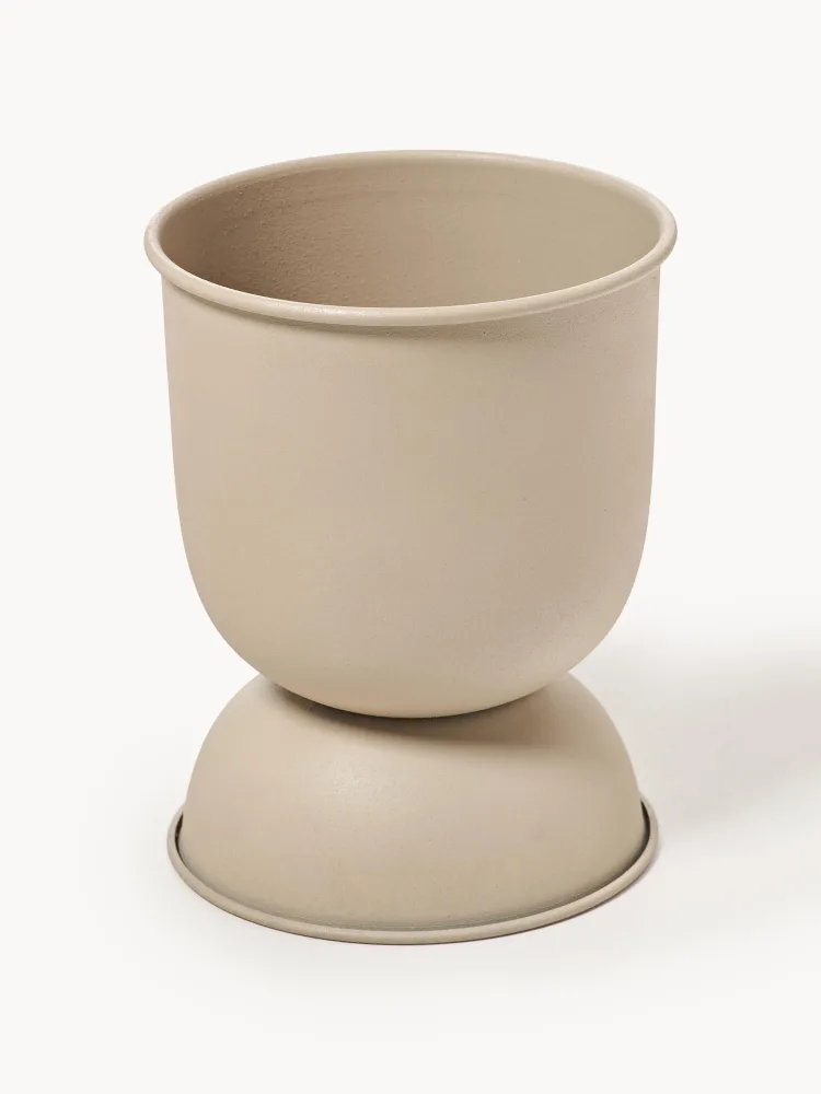 Ferm Living Кашпо Hourglass, высота 30 см, Ø 21 × В 30 см, Светлый бежевый