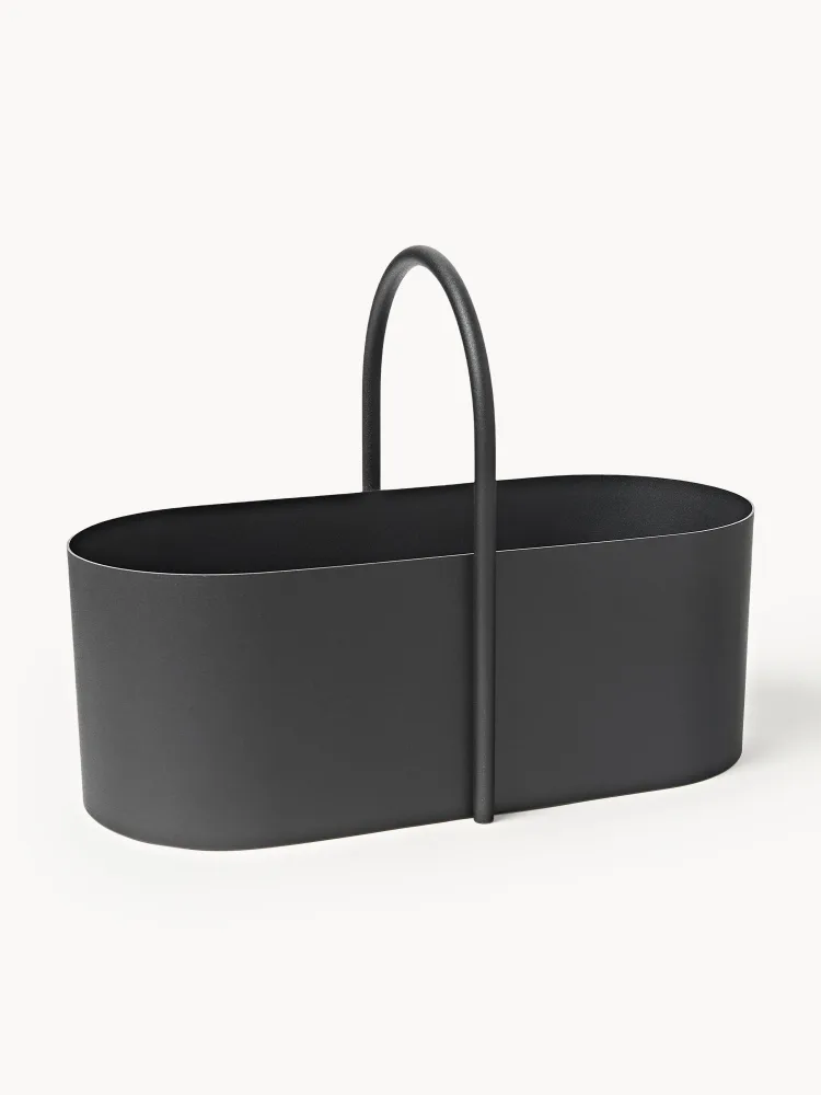 Ferm Living Коробка для хранения Grib, Ш 35 × В 17 см, Чёрный