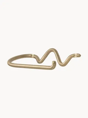 Ferm Living Держатель для туалетной бумаги Curvature настенный из латуни, Ш 15 × В 5 см, Латунный