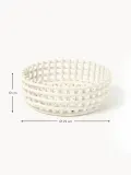Ferm Living Чаша декоративная из керамики Centrepiece, диаметр 29 см, Ø 29 × В 10 см, Приглушённый белый — фото 2