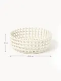 Ferm Living Чаша декоративная из керамики Centrepiece, диаметр 29 см, Ø 29 × В 10 см, Приглушённый белый — фото 3