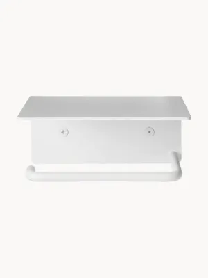 Ferm Living Держатель для туалетной бумаги Dora настенный с полкой, Ш 14 × В 11 см, Белый