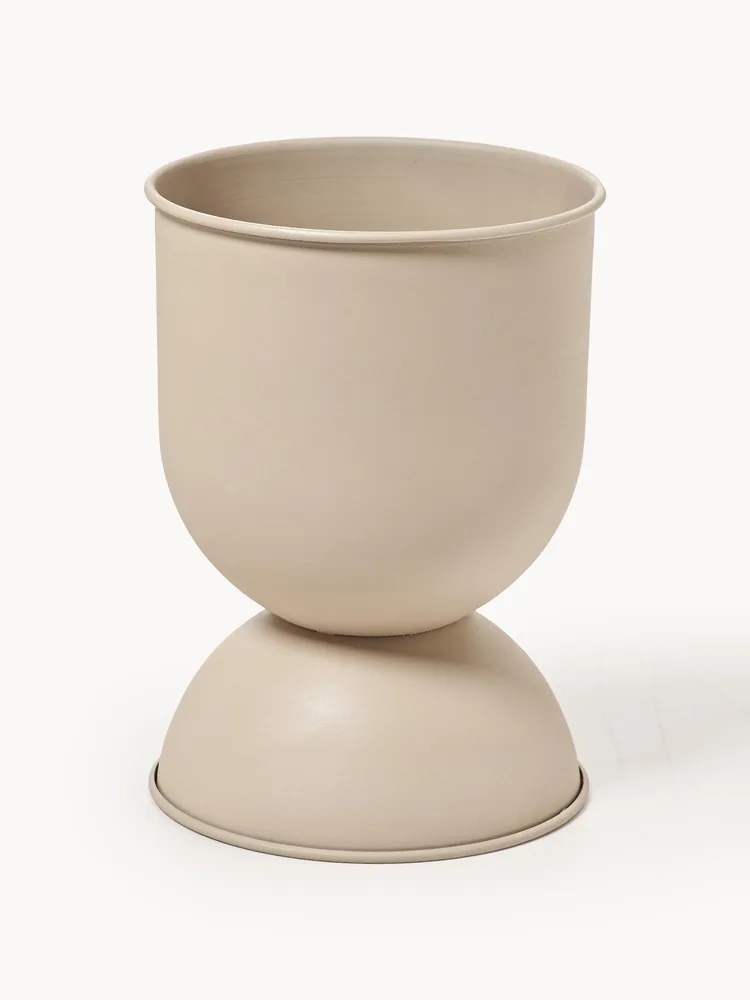 Ferm Living Кашпо Hourglass, высота 43 см, Ø 30 × В 43 см, Светлый бежевый