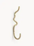 Ferm Living Крючок настенный Curvature узкий из латуни ручной работы, 3х20 см, матовый латунный — фото 1