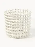 Ferm Living Корзина для хранения Nalan из керамики ручной работы, Ø 24 × В 21 см, Приглушённый белый — фото 1