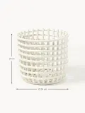 Ferm Living Корзина для хранения Nalan из керамики ручной работы, Ø 24 × В 21 см, Приглушённый белый — фото 2