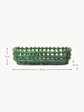Ferm Living Корзина для хранения Nalan из керамики ручной работы, Ш 30 × Г 15 см, Зелёный — фото 2