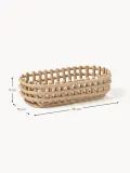 Ferm Living Корзина для хранения Nalan из керамики ручной работы, Ш 30 × Г 15 см, Светлый бежевый — фото 2