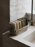 Ferm Living Корзина для хранения Nalan из керамики ручной работы, Ш 30 × Г 15 см, Светлый бежевый — фото 8
