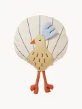 Ferm Living Kids Подушка декоративная детская Peacock из хлопка с вышивкой и объёмными элементами, 33х38 см, разноцветная — фото 1