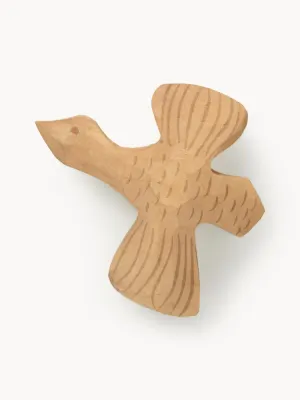 Ferm Living Kids Крючок для дома настенный Billie Bird из дерева осины, ручная резьба, 11х11 см, цвет светлого дерева