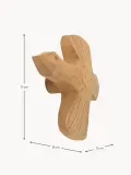 Ferm Living Kids Крючок для дома настенный Billie Bird из дерева осины, ручная резьба, 11х11 см, цвет светлого дерева — фото 2