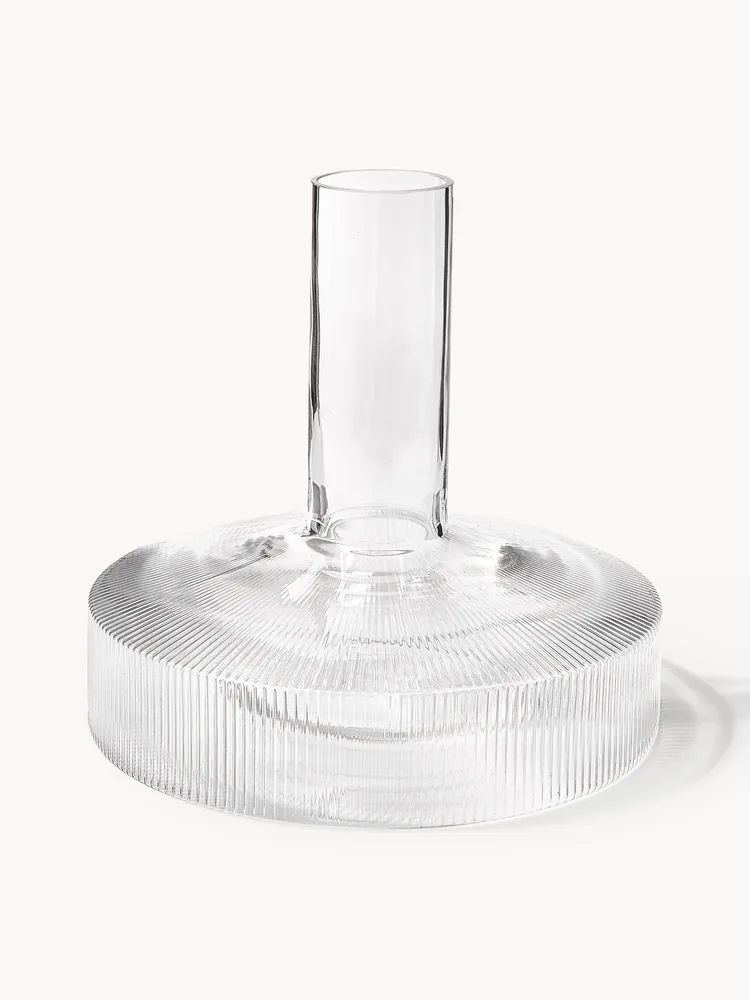 Декантер Ferm Living Ripple из выдувного стекла, 1,1 л, прозрачный глянцевый