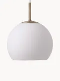 Frandsen Светильник подвесной Ball стеклянный, белый — фото 1