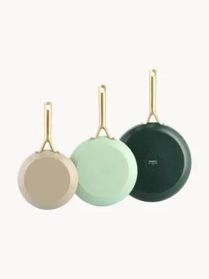 GreenPan Набор сковород Shades, 3 шт., зелёные оттенки