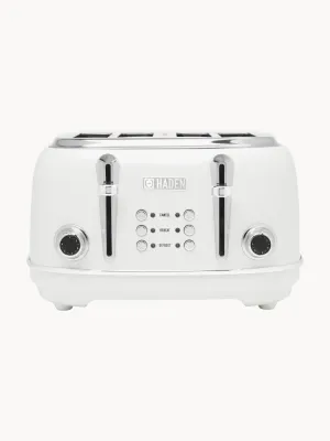 Haden Тостер Heritage на 4 тоста с широкими отсеками и 6 уровнями прожарки, сталь, 30 x 19 x 29 см, белый