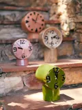 Hkliving Часы настольные Retro из керамики с ручной росписью циферблата, 13х18 см, оливковые — фото 7