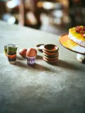 Hkliving Набор рюмок для яиц 70's ручной работы, разноцветный, 4 шт — фото 4