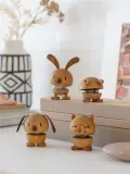 Hoptimist Статуэтка Fuzzle из дуба, Ø 5 см × В 7 см, Тёмный коричневый — фото 2