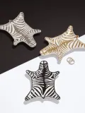 Jonathan Adler Поднос декоративный Zebra из фарфора, 15 x 11 см — фото 3