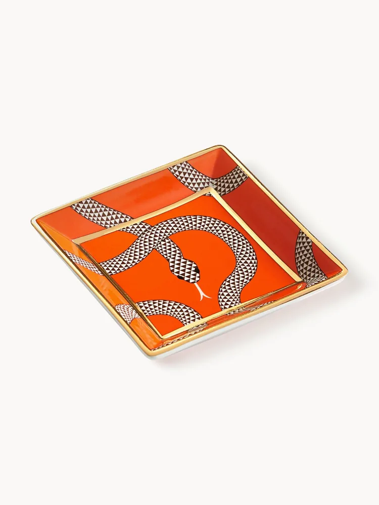 Jonathan Adler Поднос декоративный Eden из фарфора, 11 x 11 см