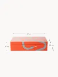 Jonathan Adler Коробка для хранения ручной работы Eden, Ш 31 × Г 20 см, Оранжевый — фото 2