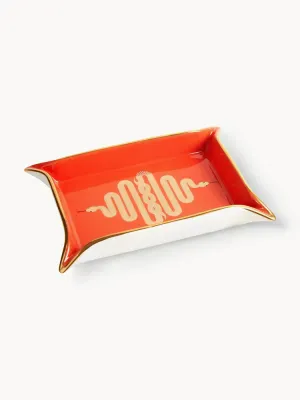 Jonathan Adler Поднос декоративный фарфоровый Snake, 18 x 13 см